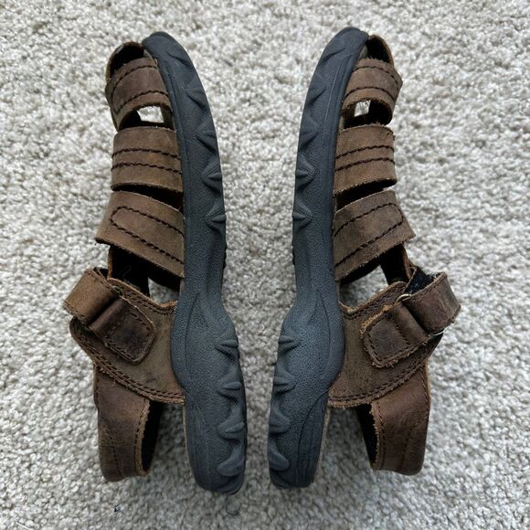 Stride Rite Hudsen Fisherman Brown Sandals Youth 13.5W - Picture 2 of 5